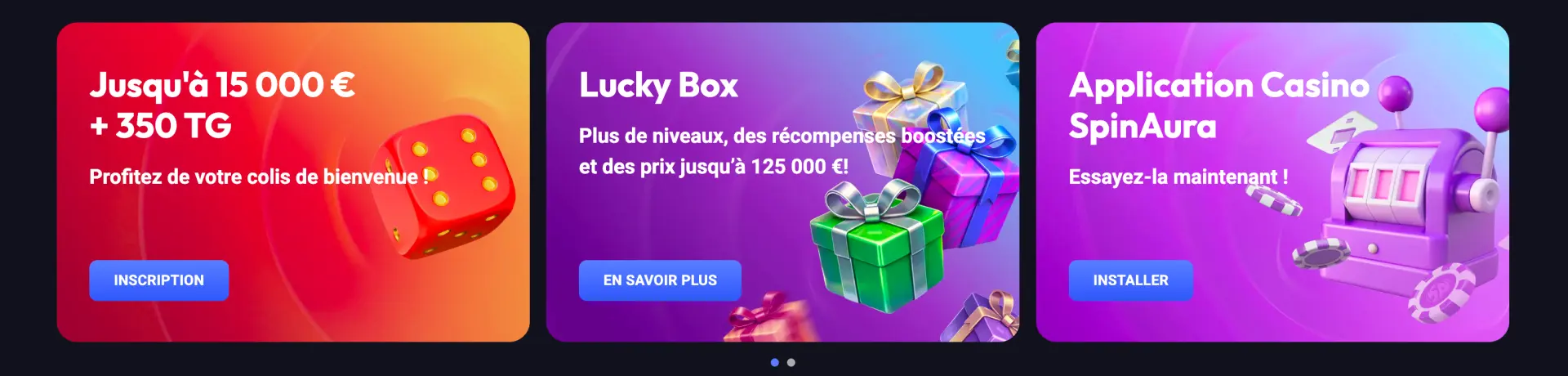 Jusqu’à 15000 € + 350 Free Spins